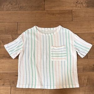 Colorful Striped Women's Short Sleeve Tee